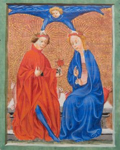 Saint Cecilia and Saint Valerian, Illustration from Legenda Aurea by Jacobus de Voragine, c.1405-10 by Flemish School