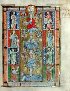 The Tree of Jesse, from De Laudibus Sancte Crucis by Rabanaus Maurus from Anchin Abbey