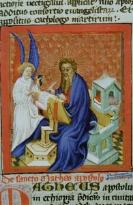 Page from the Golden Legend, Bruges, c.1400-10 by Flemish School
