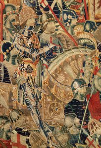 Parish museum of tapestries. Flemish tapestry. Encirclement of Arcila. Series Conquests of king Alfonso I of Portugal. Tournai by Flemish School
