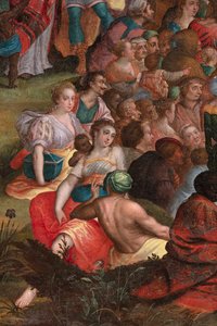Preaching of John in the Desert by Flemish School
