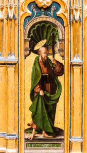 Reliquary Chest, Saint James the Lesser Holding a Club