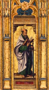 Reliquary Chest, Saint Paul Holding an Open Book and a Sword