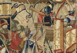 Tapestry Showing the Conquests of King Alfonso V of Portugal (Detail) by Flemish School