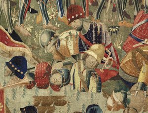 Tapestry Showing the Conquests of King Alfonso V of Portugal (Detail) by Flemish School