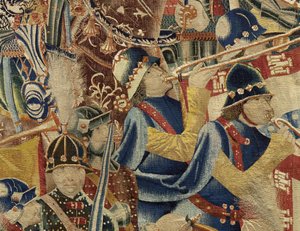 Tapestry Showing the Conquests of King Alfonso V of Portugal (Detail) by Flemish School