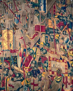 Tapestry Showing the Conquests of King Alfonso V of Portugal (Detail) by Flemish School