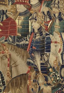 Tapestry showing the Conquests of King Alfonso V of Portugal (detail) by Flemish School