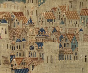 Tapestry showing the Conquests of King Alfonso V of Portugal by Flemish School