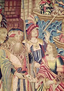 The Arrival of Vasco da Gama by Flemish School
