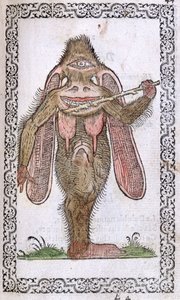 The Cyclops, illustration from Omnium fere gentium nostraeque aetatis Nationum Habitus et Effigies by Jean Sluperji, Antwerp, 1572