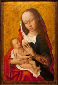 The Virgin and Child - Painting of a Flemish master, oil on wood, ca. 1475-1500 - Museum of Ancient Arts of Lisbon by Flemish School