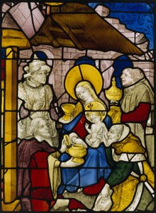 Window depicting the Adoration of the Kings