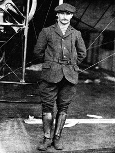 Henri Salmet, the great Bleriot pilot, at Hendon, London by Flight Photo