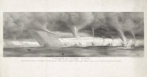 Waterspouts at Sea Near Sicily, 1827