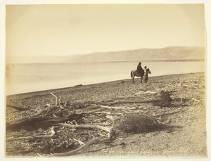 The Dead Sea and the Mountains of Judea, Palestine by Félix Bonfils