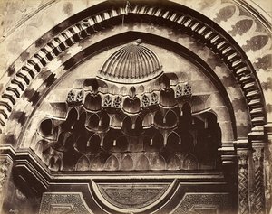 Relief of a niche, Egypt by Félix Bonfils
