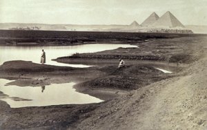 The Pyramids of Giza by Félix Bonfils