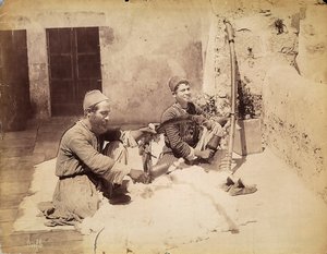 Two Egyptian Craftsmen by Félix Bonfils