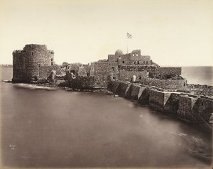View of a Fortress on the Sea by Félix Bonfils