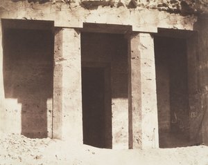 Beni Hasan, Hypogean Architecture, Tomb of Amonei by Félix Teynard