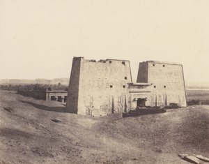 Edfou Apollonopolis Magna, General View of the Temple by Félix Teynard