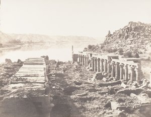 Ile de Fileh Philae, General View Taken from Point I, On The Platform by Félix Teynard