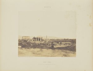 Karnak (Thebes). General View of the Ruins Taken from the Southeast by Félix Teynard