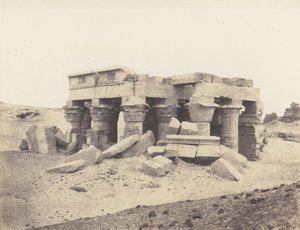 Kom-Ombou Ombos, General View of the Ruins, 1851-52, printed 1853-54 by Félix Teynard