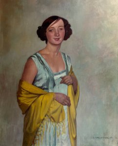 Portrait of a Lady with a Yellow Scarf