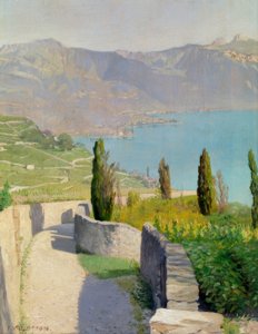 Landscape by the Lake from Chexbres