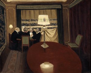 The Poker Game by Felix Edouard Vallotton
