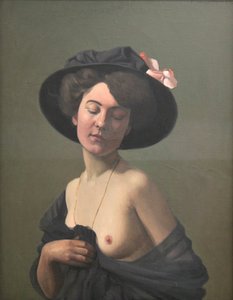 Young Woman in a Black Hat, 1908