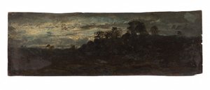Barbizon, the evening, second half of the 19th century