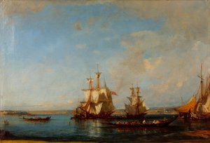 Caiques and Sailboats at the Bosphorus