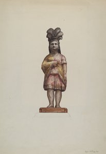 Cigar Store Indian by Flora Merchant