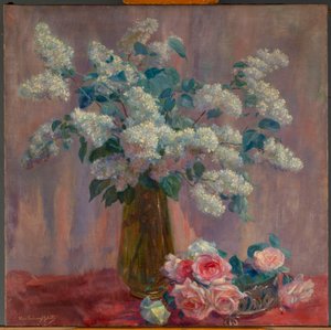 Lilac and Roses by Flore Geleedts