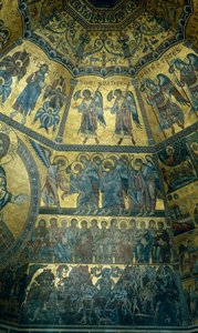 Mosaic on the Domed Ceiling of St Johns Baptistry, Florence