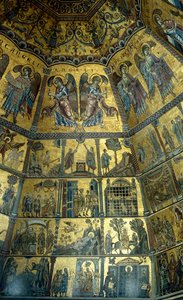 Mosaic on the Domed Ceiling of St Johns Baptistry, Florence