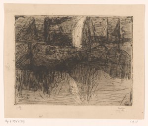Ships in Harbor by Floris Verster