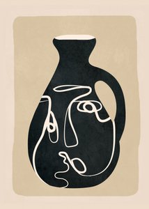 Abstract Face Vase