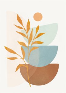 Earthy Botanical Abstract