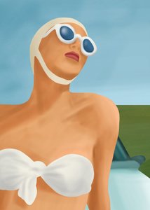 Retro Summer Swimmer