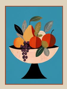 Vibrant Fruit Bowl by Flow Line