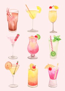 Vibrant Summer Cocktails by Flow Line