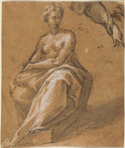 Seated Nude with Drapery