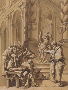Christ among the Doctors by Follower of Francesco Fontebasso