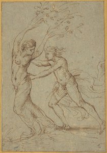 Apollo and Daphne by Follower of Giulio Romano