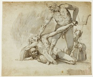The Damned in Hell by Follower of John Hamilton Mortimer