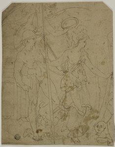 Scene with Mercury and Minerva